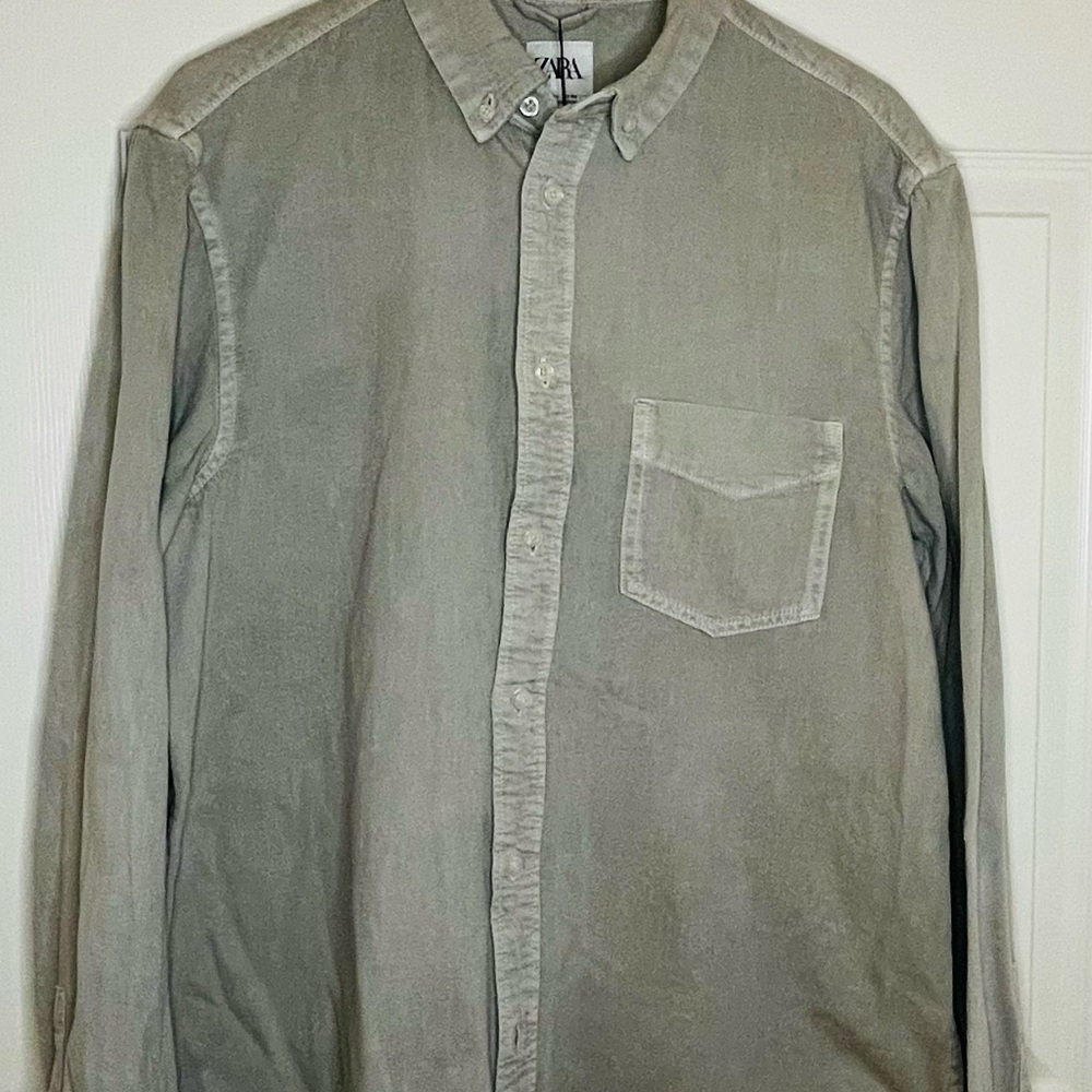 Bundle of Men’s shirts: Zara NWT and J. Crew EUC Size Large - Picture 8 of 12